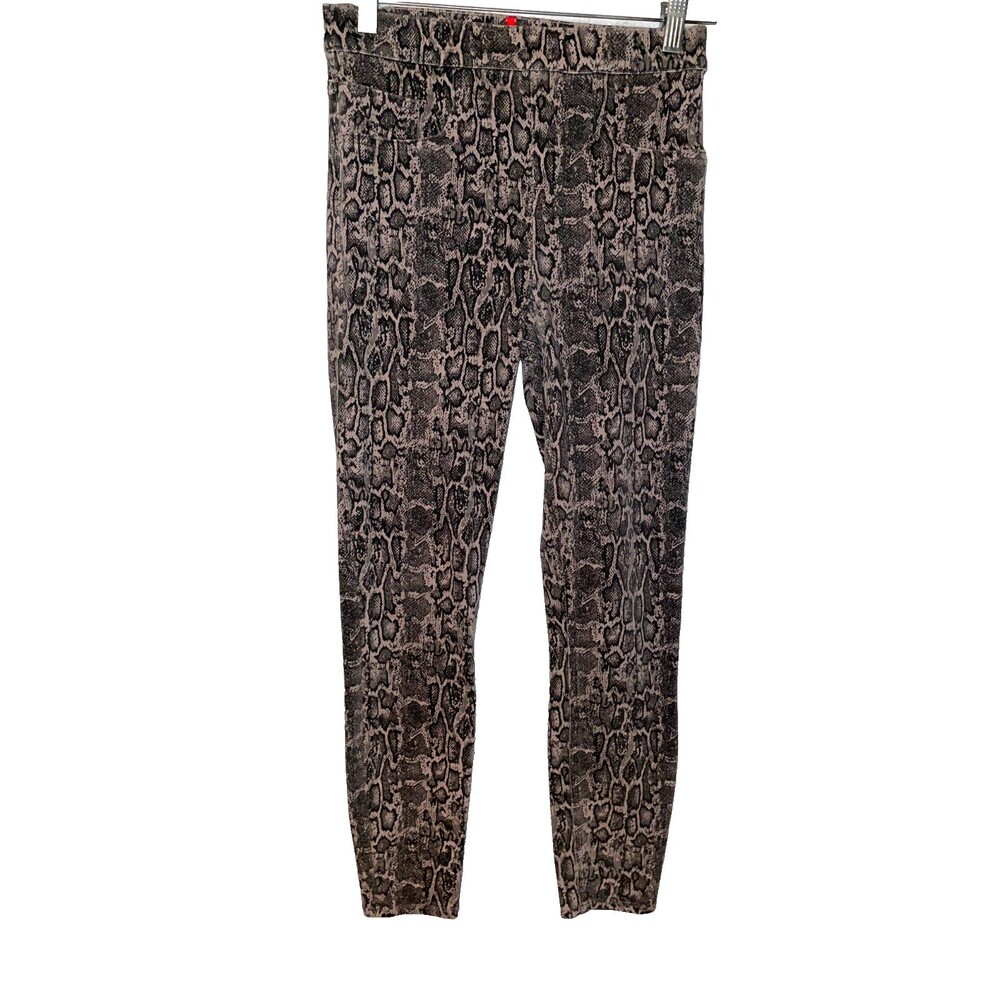 Spanx Snake Skin print Jeggings Womens sz S Brown Stretch Leggings Jeans